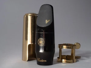 Yamaha Custom 4CM Japan Soprano Saxophone Mouthpiece w/ Vandoren Ligature & Cap - Picture 1 of 4