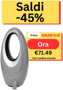 Ventilatore senza pale 29x17x57 cm con telecomando - Imagen 1 de 5