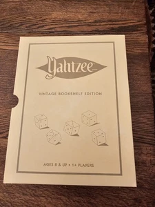 YAHTZEE Vintage Bookshelf Edition  WS Game Company Deluxe Board Dice Game Unused - Picture 1 of 12