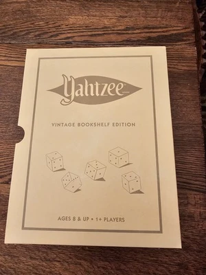 YAHTZEE Vintage Bookshelf Edition  WS Game Company Deluxe Board Dice Game Unused - Image 1 of 4