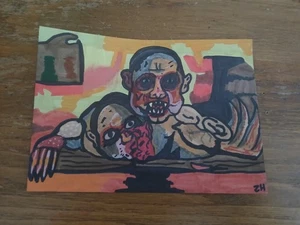 Zeichnung Malerei It Welcome To Derry Mutant Baby Pennywise Horror Kunst 5" mal 7" - Bild 1 von 1