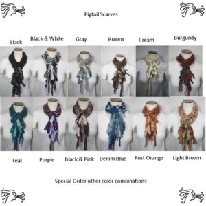 Sciarpa in corda di filato all'uncinetto 66 pollici con frange texture Lariat Infinity donna - Foto 1 di 15
