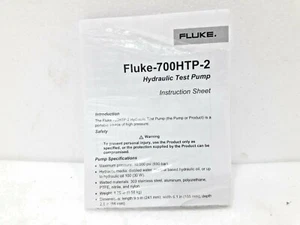 Fluke-700HTP-2 Hydraulic Test Pump Accesories #NEW - Picture 1 of 6