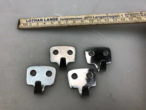4 x Wandhaken Kleiderhaken Metall Chrom Vintage Landhaus /65 - Picture 1 of 3