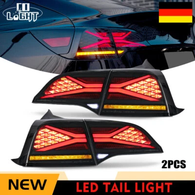 LED Tail Lights For Tesla Model 3/Y 2017-2023 Brake Light Reverse Lamp - Image 1 of 4