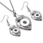 New 12mm 18mm Snap Button Earrings Pendant Jewelry Set Fit Noosa Chunk Button