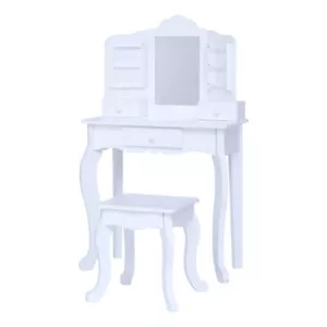 Fantasy Fields Little Princess Anna Kids Play Vanity Table Stool White - Picture 1 of 12