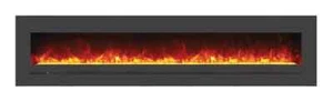 Amantii 88" Wall Linear Electric Fireplace, Remote, Surround, Back Lighting - Picture 1 of 4