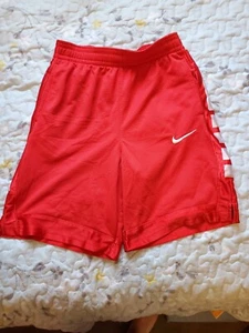 NIKE Dri Fit BOYS RED MESH SHORTS YOUTH SIZE LARGE - Picture 1 of 5