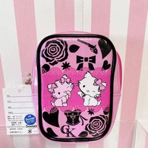 Sanrio Charmmy Charmy Kitty Bag Pouch Case Enamel Pink Wink Character Kawaii JP - Picture 1 of 24