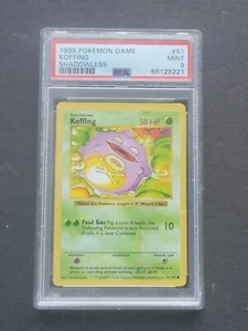 Pokemon PSA 9 SCHATTENLOS KOFFING 51/102 - BASISSET NICHT HOLO - NEUWERTIG - Bild 1 von 2