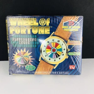 Reloj de Coleccionista Wheel of Fortune Vintage 1999 Chapado en Oro 18K Nuevo Precintado - Imagen 1 de 9