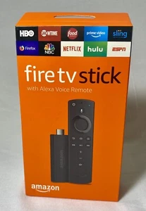 Amazon Fire TV Stick 2nd Gen Media Streamer w/ Alexa Voice Over Remote Black NIB - Picture 1 of 6