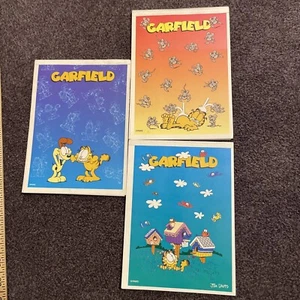 Lotto di 3 tavolette da scrittura vintage Garfield Mead 1999 carta foderata - Foto 1 di 5
