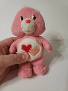 Care Bears Love a lot Bear Plush pink red hearts Sound dead 2004 7" - Picture 1 of 5