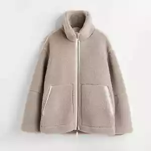 Teddy Jacket, Women's Zip Up Teddy Bear Faux Fur Jacket, High Quality Teddy Fur - Picture 1 of 41