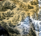 CLASSIC FABRIC 34”  ANTIQUE French TOIL Cotton- BISQUE FASHION DOLL DRESS-QUILT