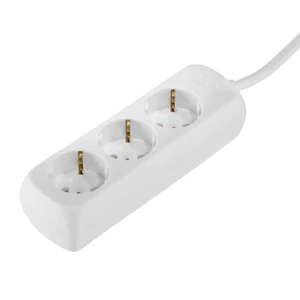 Hama Steckdosenleiste 3fach Mehrfachstecker Steckerleiste 1,4m Schuko 45° Weiß - Bild 1 von 8