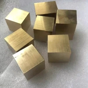 H59 Brass block Brass square stick Cube copper block 10 12 15 20 22 25 30mm 5pcs - Picture 1 of 4