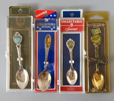 Souvenir Collectors Spoons. Set Of 4. Look In Description - Image 1 of 4