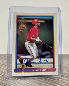 2021 BOWMAN ‘1991 BOWMAN’ OZZIE SMITH ON-CARD AUTO SP #’d 01/50 100%+ eBayer - Picture 1 of 2