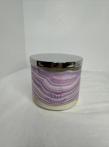 LOVE ROSE QUARTZ Bath & Body Works 3 Wick 14.5 oz Candle New With Lid - Picture 1 of 5