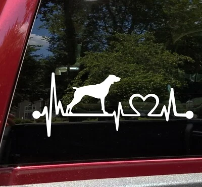 Calcomanía de vinilo alemana puntero latido del corazón | Heart Love GSP | Pegatina Foto 1 de 4