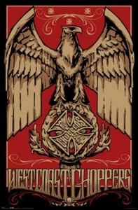 WEST COAST CHOPPERS POSTER - GOLDEN EAGLE - NEW 24X36 - Picture 1 of 1