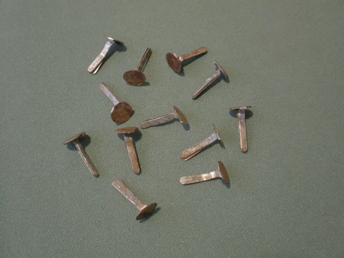 Rivets for German helmet. ww2. Set of 12 aluminum rivets.