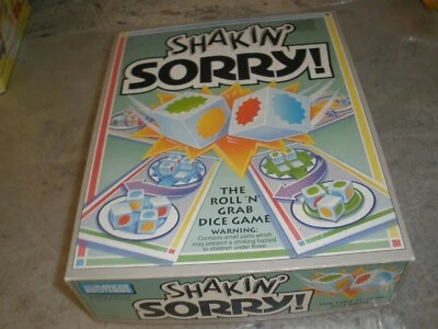 VINTAGE PARKER BROTHERS SHAKIN' SORRY BOARD GAME COMPLETE 1992 - Image 1 of 4