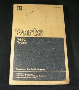 CAT Caterpillar 769C Truck Parts Manual Book Catalog 1X2877 48W17688 48W17799 8K - Picture 1 of 4