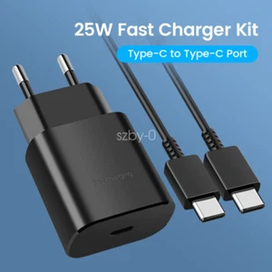 Chargeur mural à charge super rapide Samsung 25 W pour Galaxy S20 S22 S23 A53 A54 5G - Photo 1 sur 22