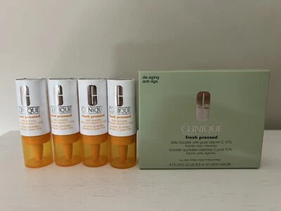 Clinique Fresh Pressed Daily Booster With Pure Vitamin C 10% - Set Of 4 Boosters - Image 1 of 4