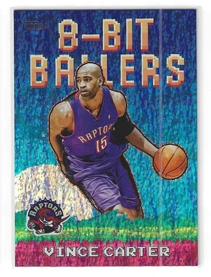 VINCE CARTER 2025-26 TOPPS 8 BITS BALLERS HOLO FOIL TORONTO RAPTORS Foto 1 de 2