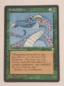 MTG Scaled Wurm (Ice Age/Green/C) - BGM - Picture 1 of 2