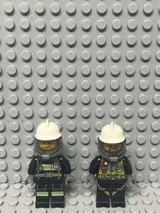 LEGO City Lot of 2 Firefighter Minifigures - Picture 1 of 4