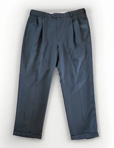 Jos A Bank David Leadbetter Collection Black Golf Pants 38-30 Pleated - Picture 1 of 6