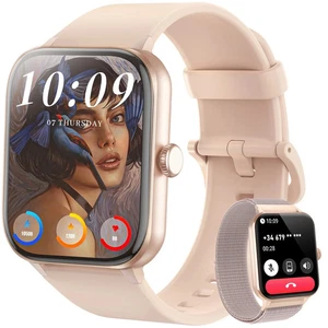 Smart Watch (Answer/Make Call) Men Women Fitness Tracker Sleep Monitor Pedometer - Picture 1 of 13