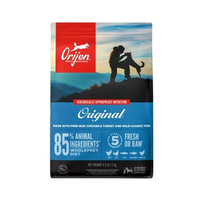 Comida seca alta en proteínas sin granos para perros receta original bolsa de 4,5 lb Foto 1 de 4