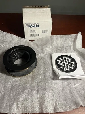 Drenaje de ducha redondo Kohler K-9132-BL 4-3/8" negro mate *LEER* Foto 1 de 4