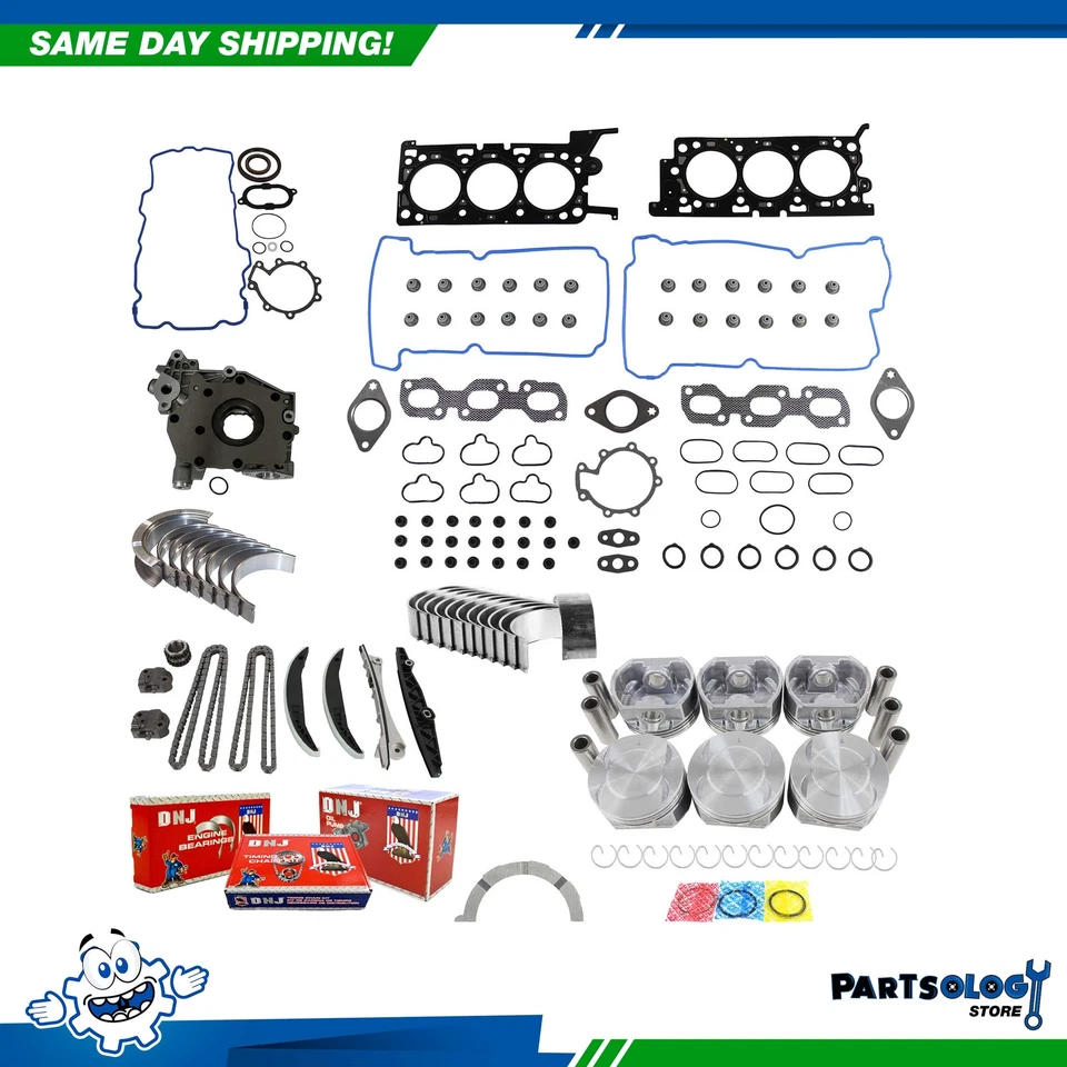 DNJ EK412AM 主发动机重建套件 适用于 2004 年马自达 Tribute 3.0L V6 DOHC 24v — 第 1/4 张图片