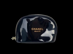 Nuevo Bolso de Maquillaje Copo de Nieve Chanel Beaute Negro Pequeño - Imagen 1 de 7