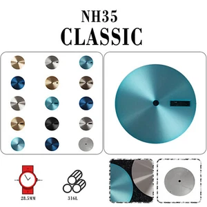 Solid Color Watch Dial No Scale Dial 28.5MM for NH35/36 Movement - Picture 1 of 30