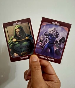 INVISBLE WOMAN vs DR. DOOM 2021-2022 Marvel Versus Panini Trading Cards~ NM - Picture 1 of 2