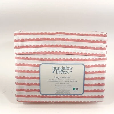 Juego de sábanas cama bungalow breezer 100 % algodón king nuevo Foto 1 de 4
