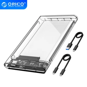 ORICO 2.5'' Hard Drive Enclosure SATA USB 3.0 USB C 6Gbps External HDD Case 4TB - Picture 1 of 17