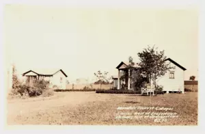 STOYESTOWN JENNERSTOWN PA MANDERS TOURIST COTTAGES REAL PHOTO POSTCARD (H-42-2) - Picture 1 of 2