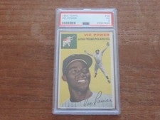 1954 TOPPS VIC POWER #52 PSA 3 NO WAY NICER ROOKIE CARD PHILADELPHIA ATHLETICS