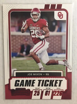 2021 Contenders Draft Joe Mixon #62 Red Game Ticket - Image 1 of 2
