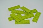 Lego : Lot 10X Plaque 2 X 6 - Réf 3795 Vert Citron - Set 41318 9457 41369 60181